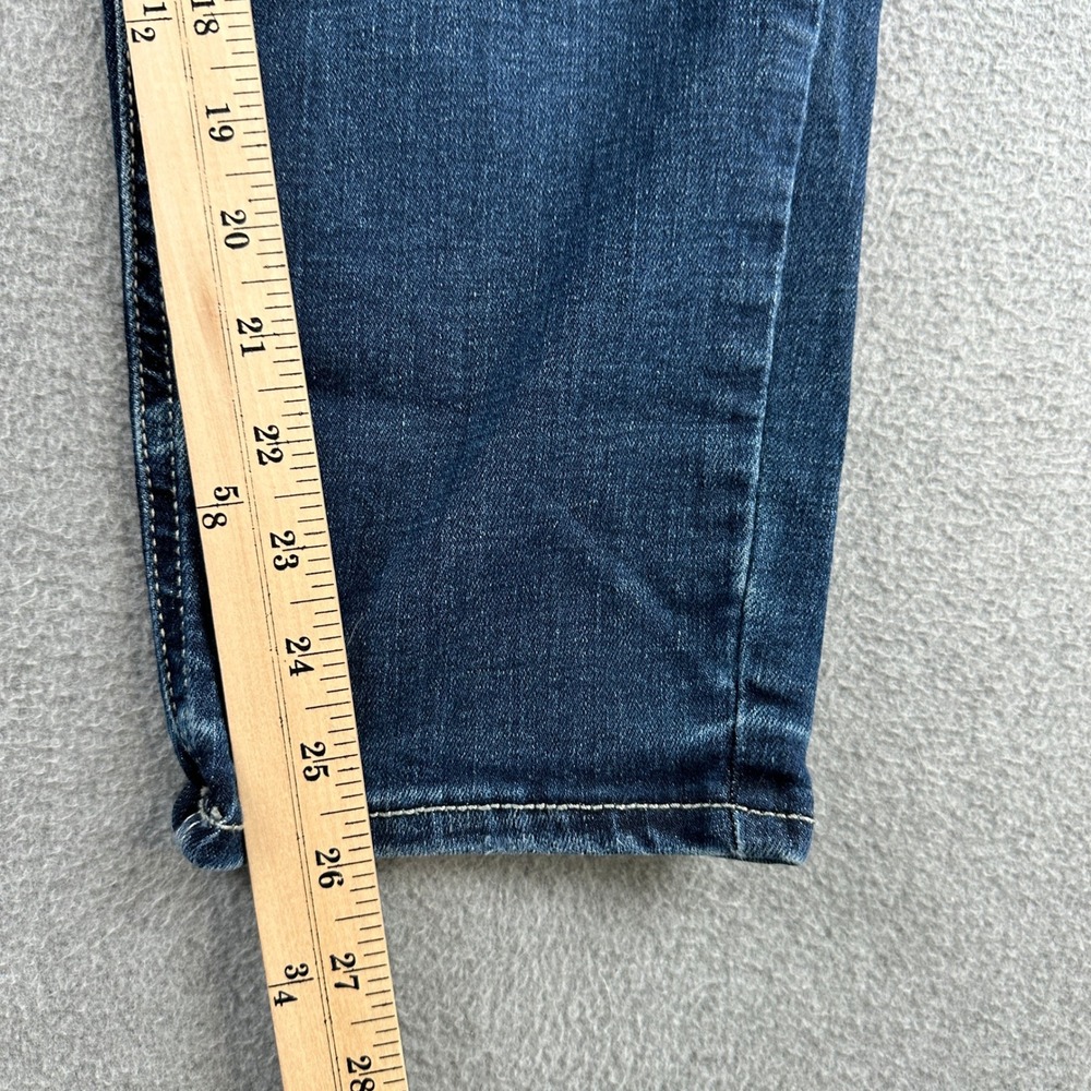 Silver Jeans Co Jeans Womens 18 Dark Blue Elyse Skinny Mid Rise Stretch Denim - Picture 9 of 10